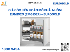 Giá góc liên hoàn mở phải nhôm cao cấp ghi đậm EUM102G (EMG102R) – Eurogold